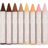 Colortime Waskrijt, L: 10 cm, d 15 mm, couleurs de peau, 8 pièces 1 boîte