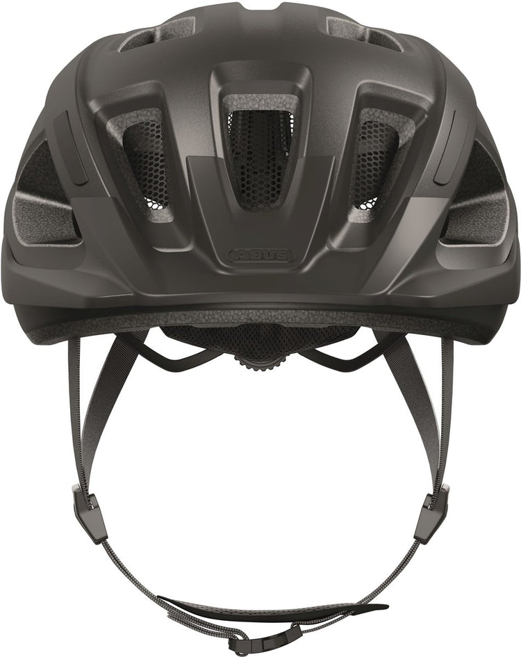 ABUS HELM ADURO 3.0 - Casque de ville sportive et chic pour le vélo en toute sécurité dans la circulation ville animée - Titan - 51-55 cm