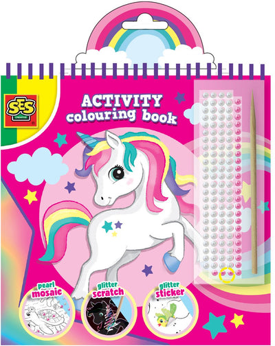 Ses do Coloring Book Glitter 3 en 1