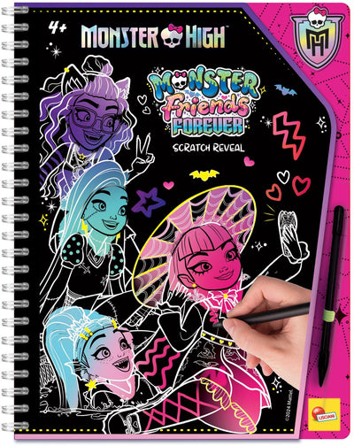 Lisciani Monster High Carnet de croquis Monster Friends Forever Scratch Revealement
