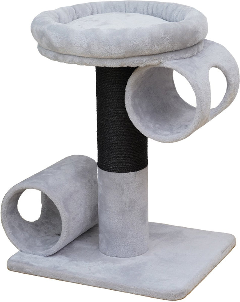 Arbre à chat Ebi budapest gris noir 54 x 45 x 67 cm - chat