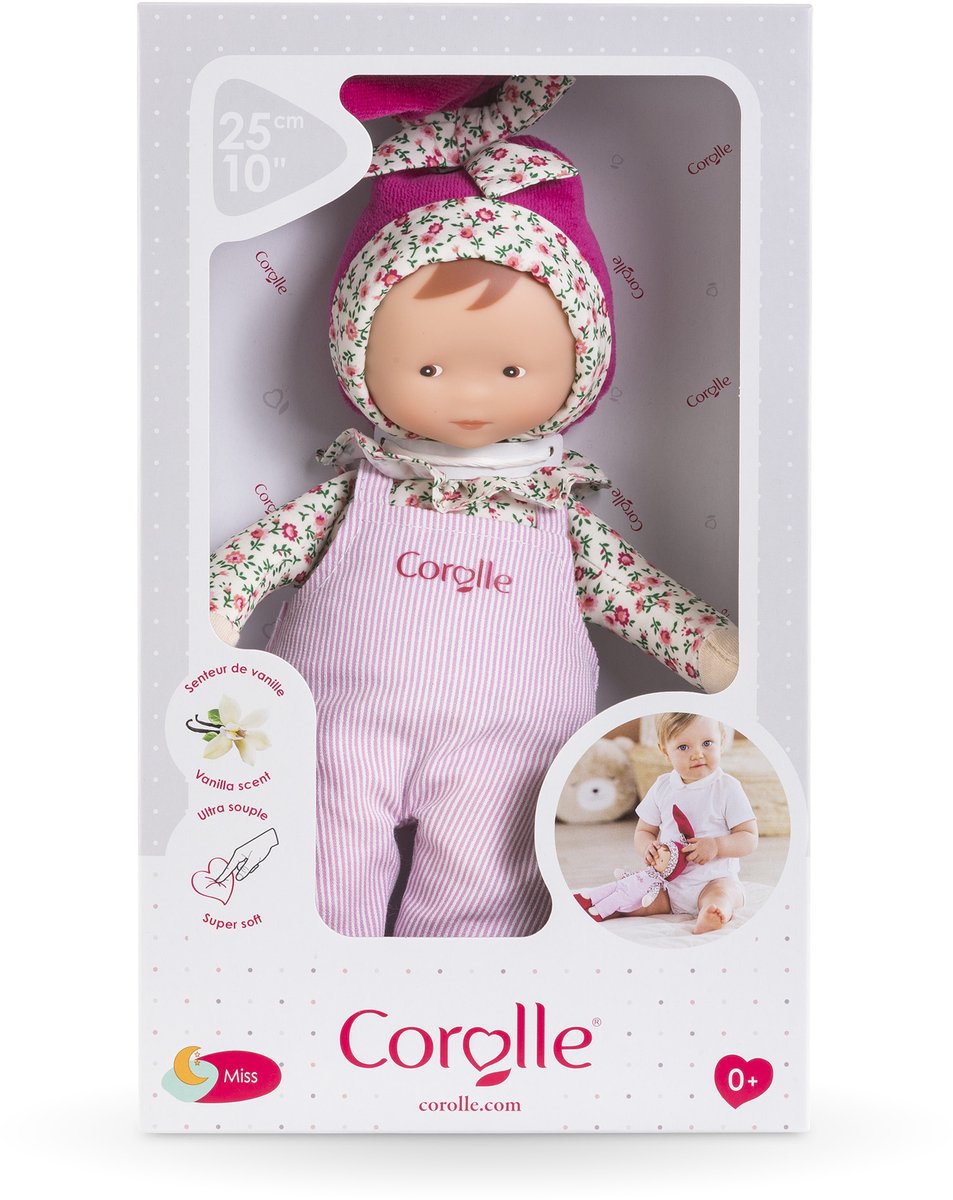 Corolle mon doudou poupée bébé miss chic rose grenadine - 25cm
