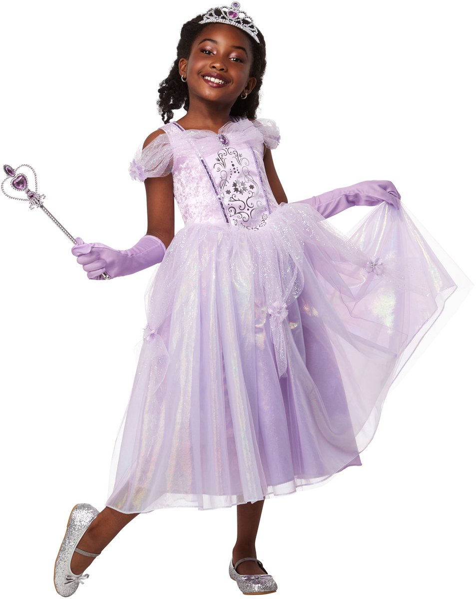 Déguisement enfant princesse violette Rubis - - taille 5-6 ans