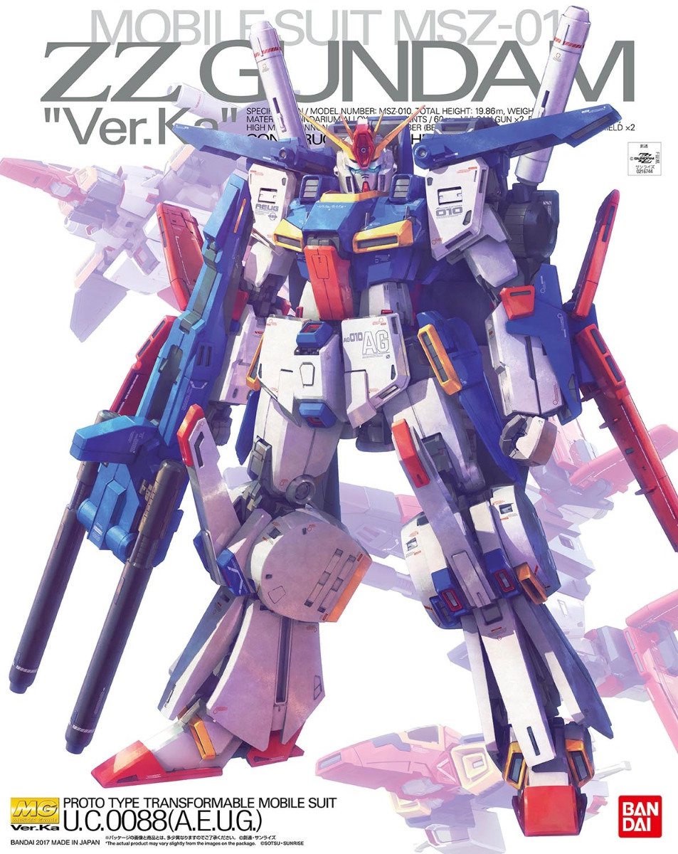 Bandai Namco Gundam - mg 1 100 zz gundam ver. ka (campagne) - maquette