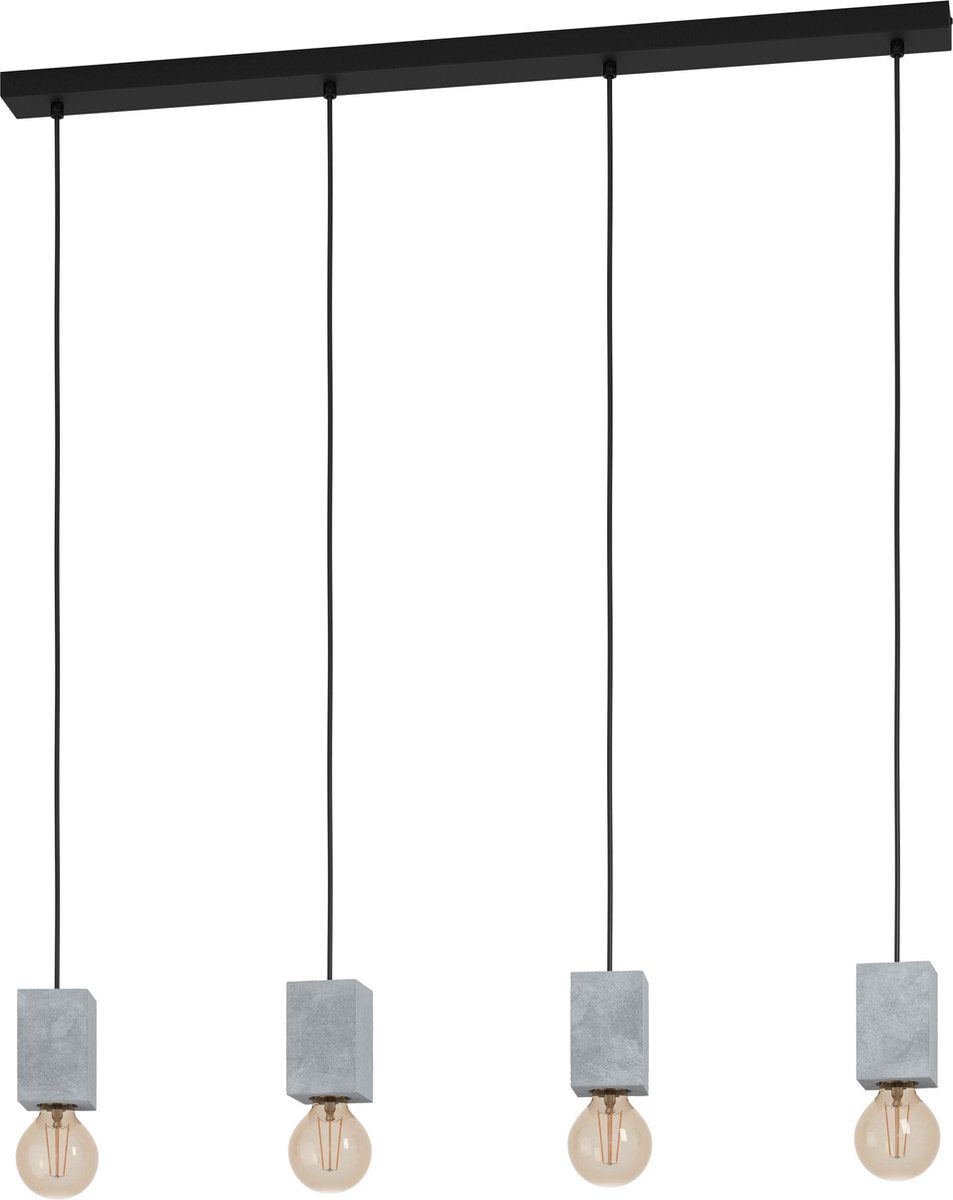 Suspension Eglo Prestwick 3 - e27 - 92,5 cm - gris noir