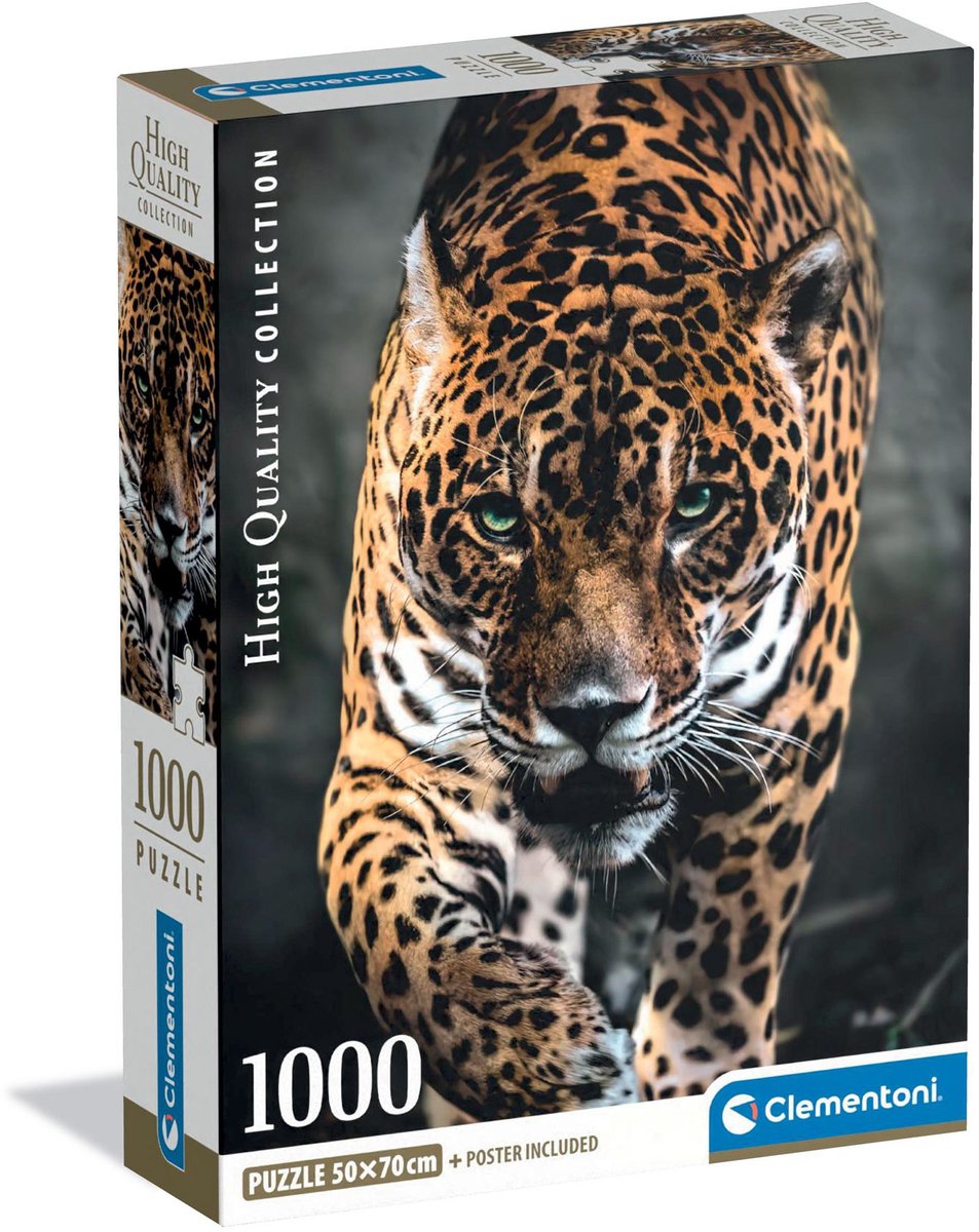 Clementoni puzzle 1000 pièces jaguar compact | 2 pièces