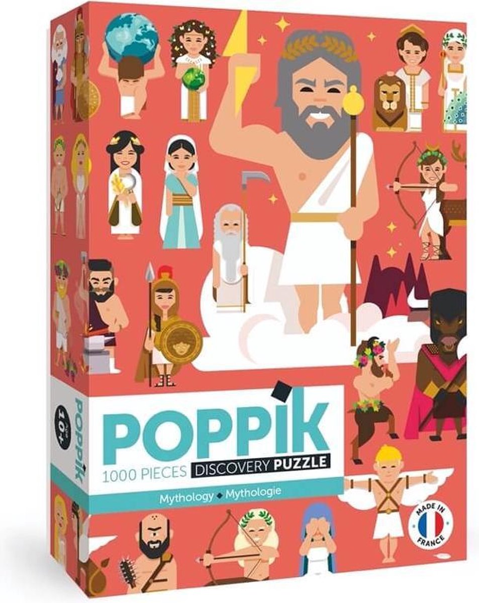 Puzzle Poppik - Mythologie grecque - 1000 pièces - à partir de 7 ans - 462 x 326 mm - pédagogique