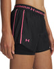 Under Armour Tech Play Up 2in1 Shorts-blk Pantalon de sport pour femme - noir - super rose