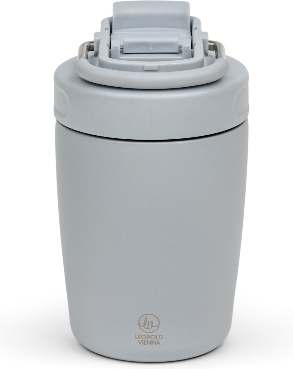 Leopold Vienne - tasse à café thermos en acier inoxydable à emporter tasse moshi - gris - 350ml