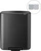 Poubelle Brabantia bo - 2 x 30 litres - tri des déchets - gris confiant