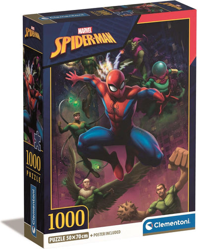 Clementoni - puzzle - 1000 pièces - Spiderman - à partir de 14 ans - collection haute qualité