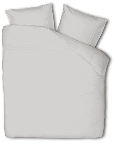 Housse de couette Présence coton égyptien uni - gris - 200x260