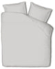 Housse de couette Présence coton égyptien uni - gris - 200x260