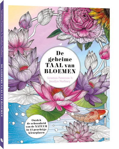 Bbnc éditeurs le langage secret des fleurs - livre de coloriage pour adultes