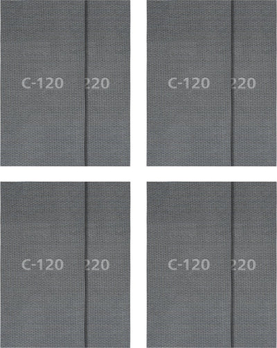 Wolfcraft - Jeu de 16 mailles abrasives pour plaques de plâtre - 115 x 280 mm - grain 120 + 220 - 8644000