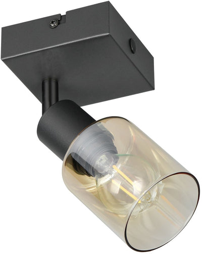 Rl live your light reality cadiz - spot - noir mat - excl. 1x e14 4 w - montage mural et plafond - convient pour montage fixe ou prise