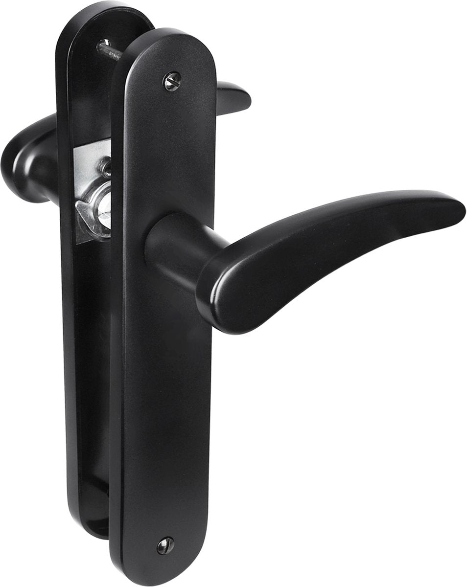 Impresso Philly tabouret avec bouclier ovale vis aveugle aluminium noir