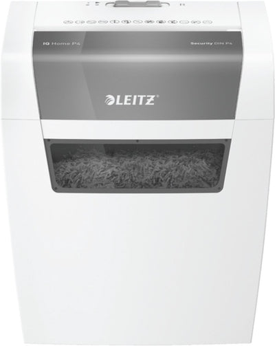 Destructeur de papier Leitz iq home - déchiquetage p4 - jusqu'à 6 feuilles - 15l - blanc