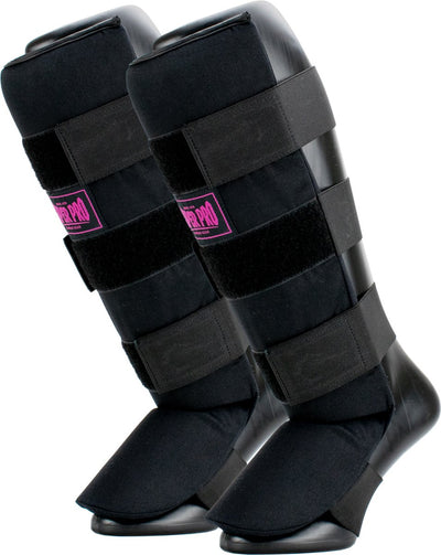 Super pro combat gear protège-tibia sauveur noir rose extra petit