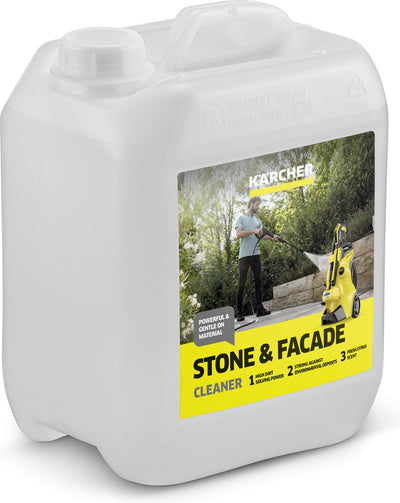 Kärcher nettoyant pour façades en pierre rm 623, produit de nettoyage 5 litres - nettoyeur haute pression - adapté à l'aluminium