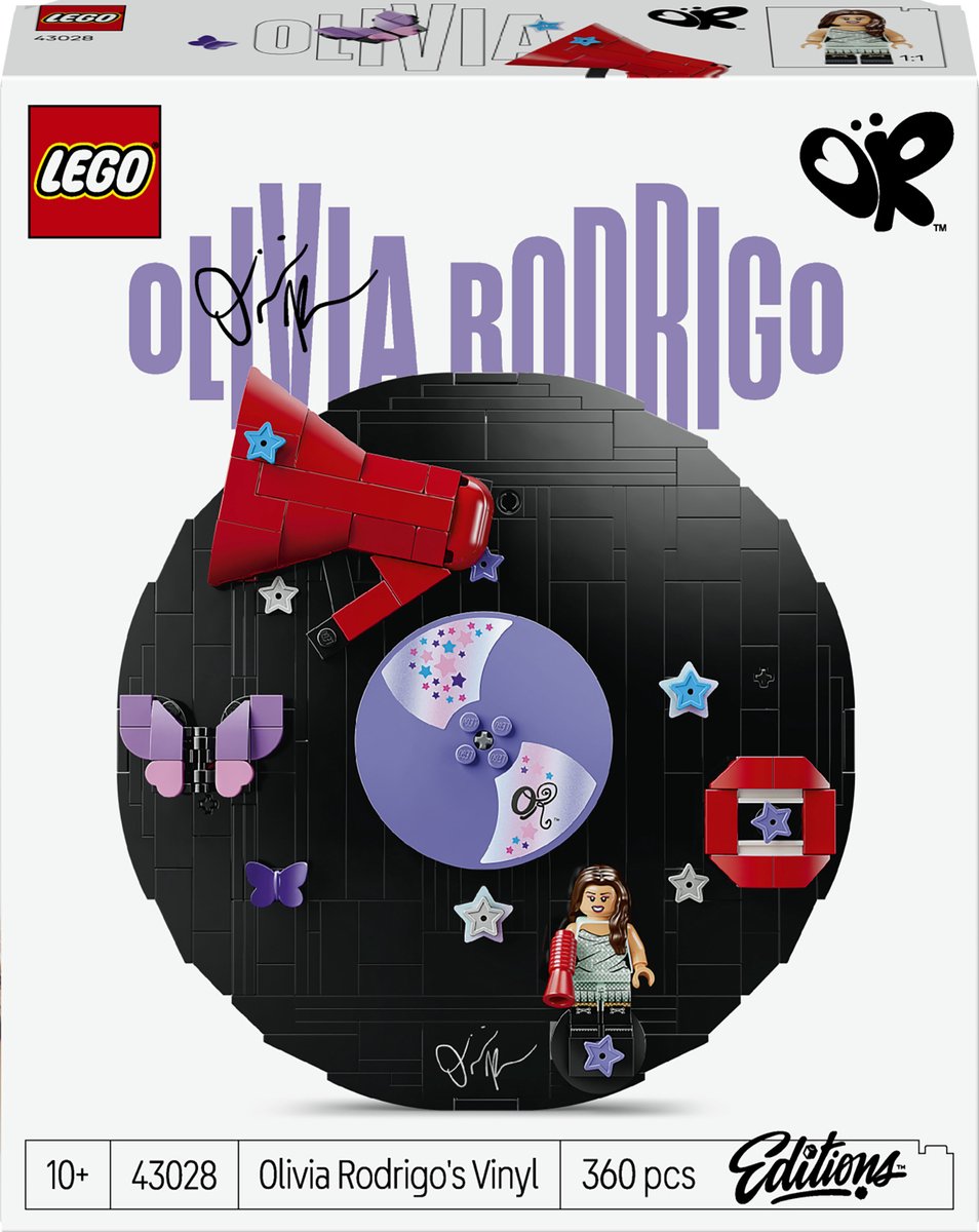 Kit de construction disque vinyle d'Olivia Rodrigo éditions Lego pour enfant - 43028
