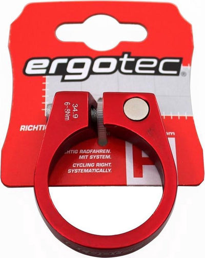 Ergotec Saddle Clamp Sci-105 34,9 mm avec la vis rouge