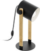Lampe de table Eglo en corne - 1 lumière - 42cm - E27 - bois noir - Bois FSC