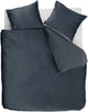 Housse de couette Ambient veloutée - double - 200 x 200 220 cm - bleu