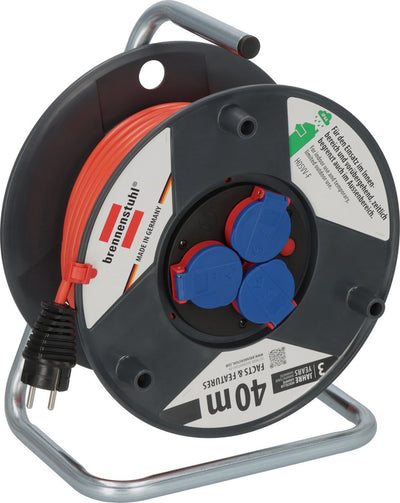 Brennerstuhl garantit un enrouleur de câble ip44 de 40 m