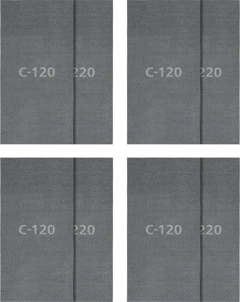 Wolfcraft - Jeu de 16 mailles abrasives pour plaques de plâtre - 115 x 280 mm - grain 120 + 220 - 8644000