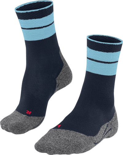 Falke tk stabilisant anti-ampoules laine épaisse matériau fonctionnel chaussettes de marche hommes bleu - taille 44-45