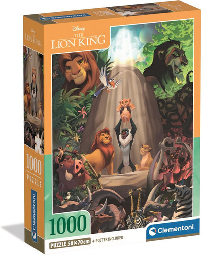 Puzzle Clementoni - le roi lion - 1000 pièces - avec affiche