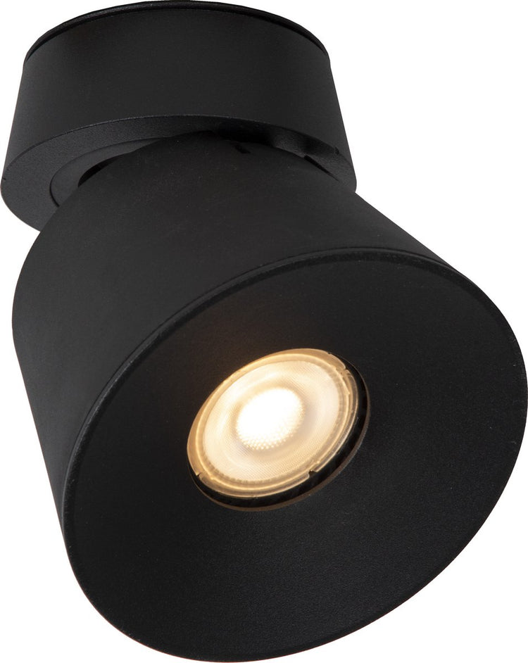 Lucide trigono - spot de plafond (plafonnier) - ø 10,5 cm - 1xgu10 - noir