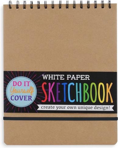 Ooly - bricolage couverture de carnet de croquis - papier blanc - 75 feuilles perforées