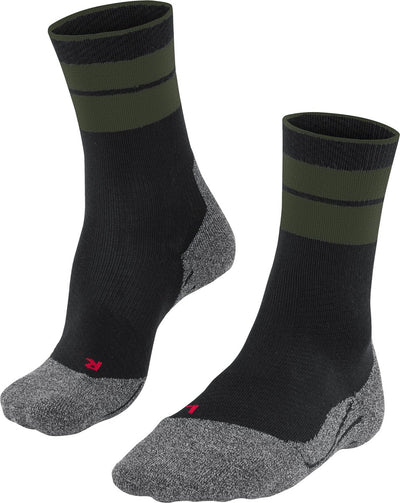 Falke tk stabilisant anti-ampoules laine épaisse matériau fonctionnel chaussettes de marche hommes noir - taille 46-48