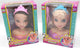Jonotoys mini tête à capuche avec cheveux roses ou noirs