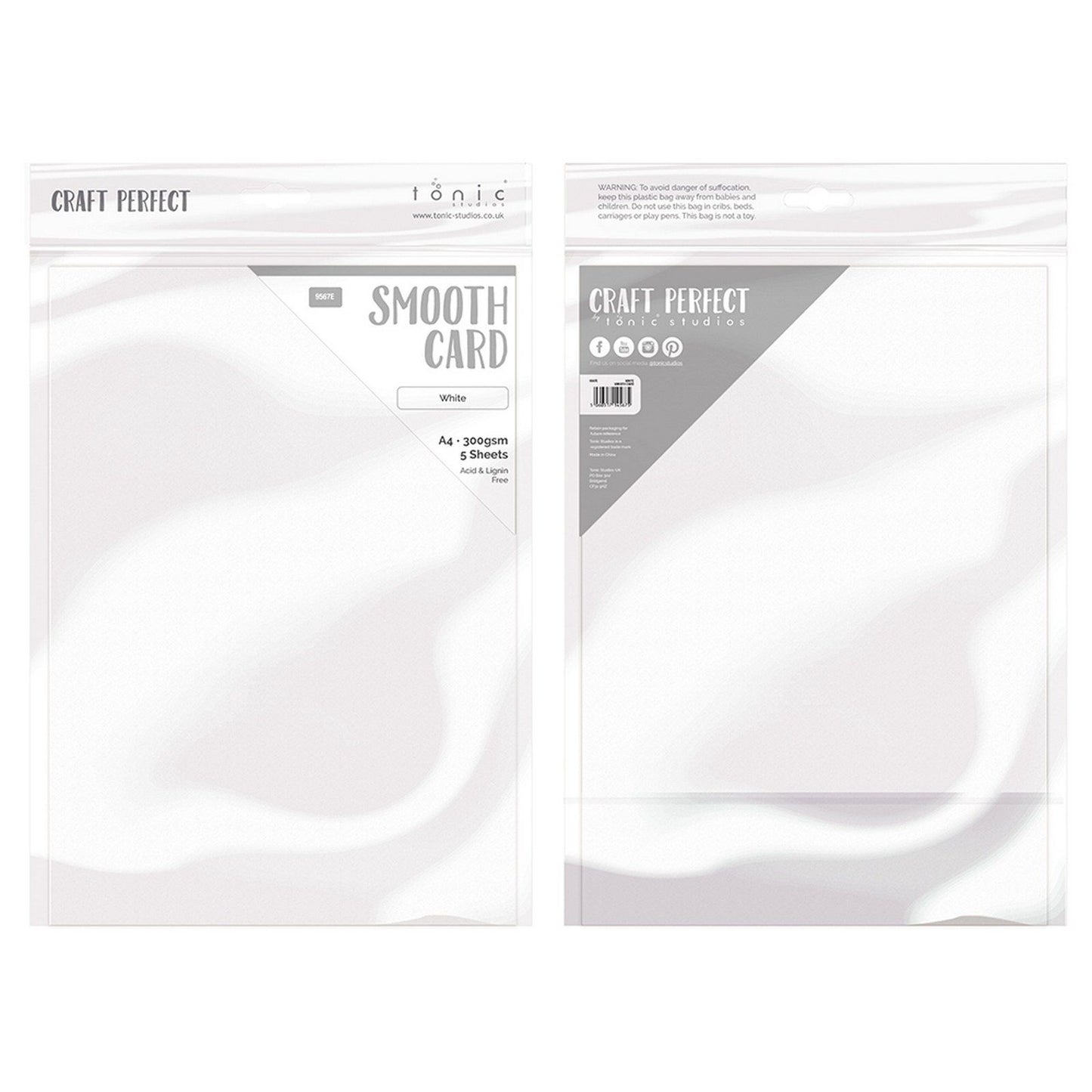 Craft perfect par Tonic Studios Craft Perfect • carte lisse a4 300g blanc 5pcs