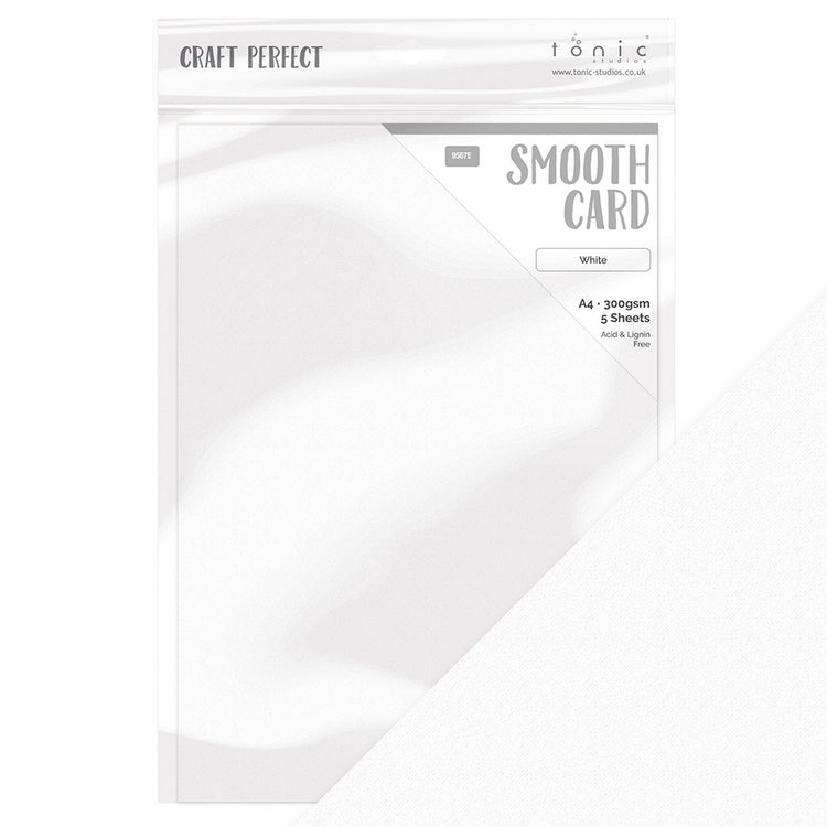 Craft perfect par Tonic Studios Craft Perfect • carte lisse a4 300g blanc 5pcs