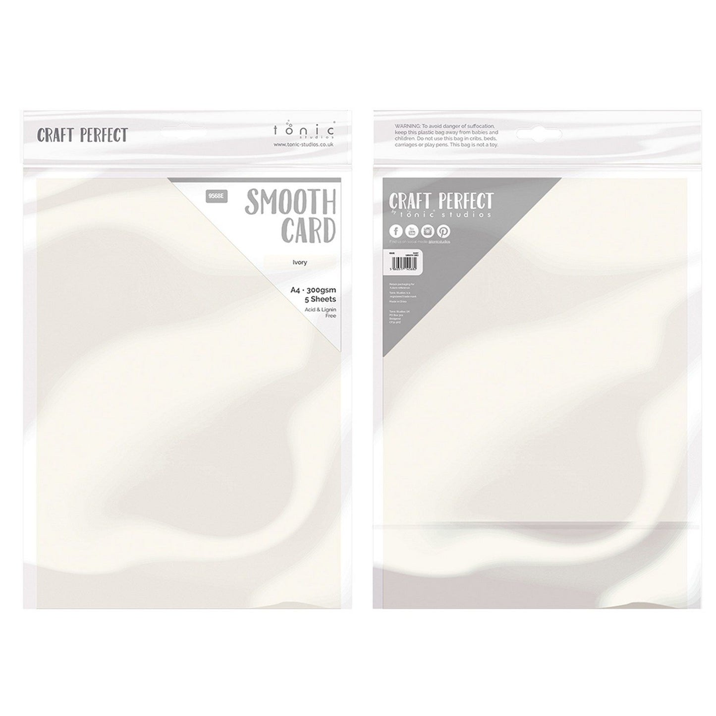 Craft perfect par Tonic Studios Craft Perfect • carte lisse a4 300g ivoire 5pcs