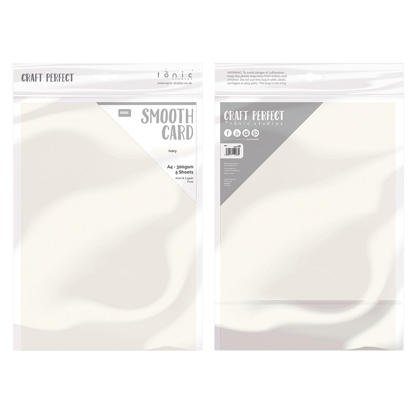 Craft perfect par Tonic Studios Craft Perfect • carte lisse a4 300g ivoire 5pcs