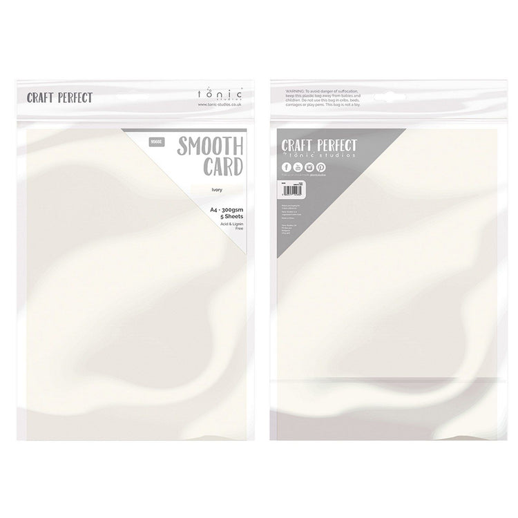 Craft perfect par Tonic Studios Craft Perfect • carte lisse a4 300g ivoire 5pcs
