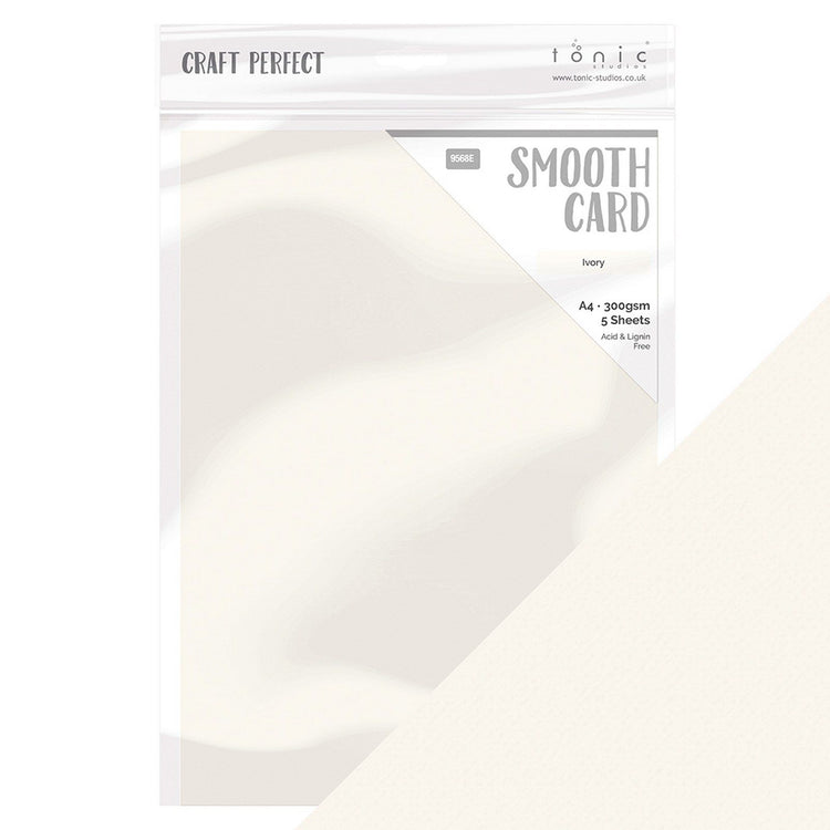 Craft perfect par Tonic Studios Craft Perfect • carte lisse a4 300g ivoire 5pcs
