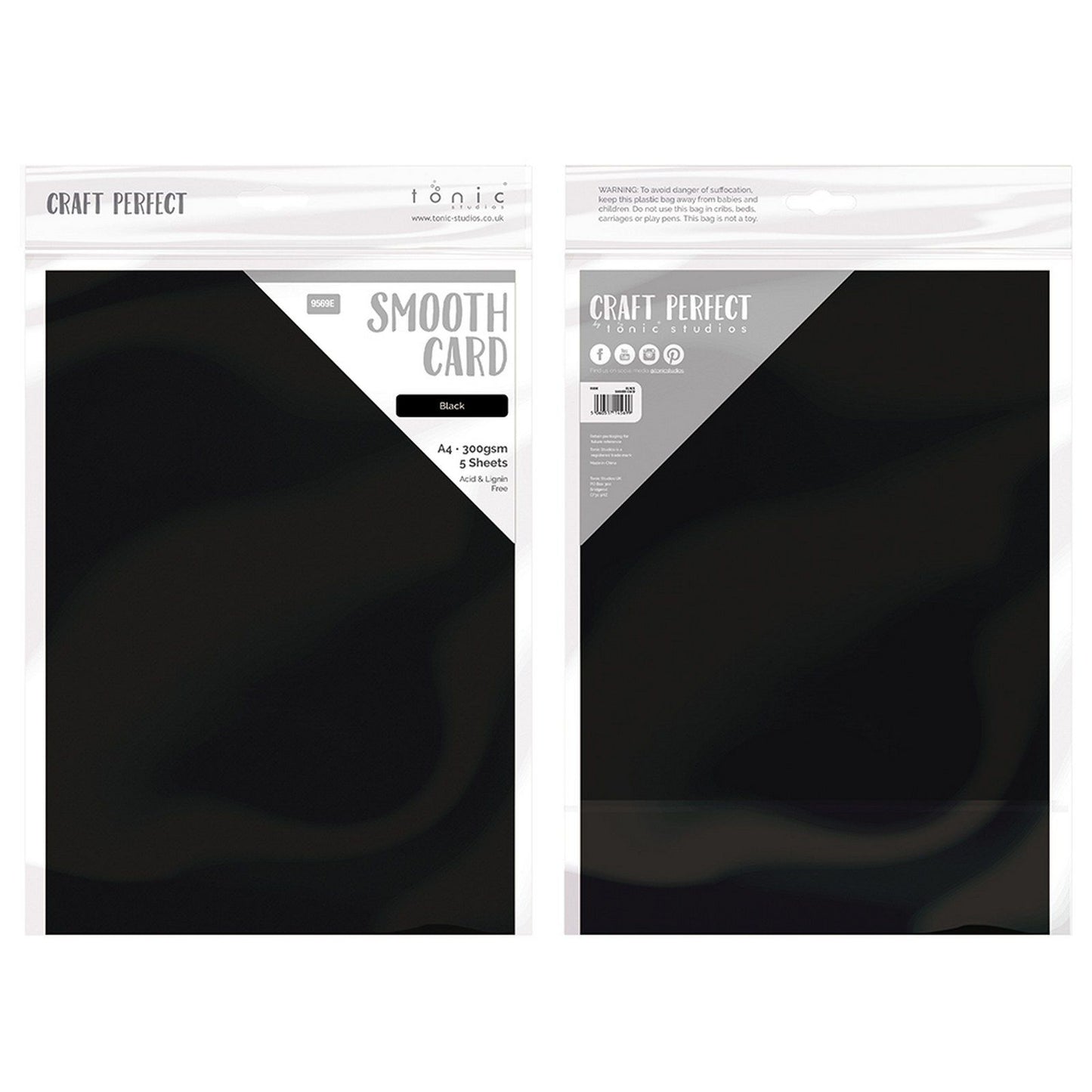 Craft perfect par Tonic Studios Craft Perfect • carte lisse a4 300g noir 5pcs