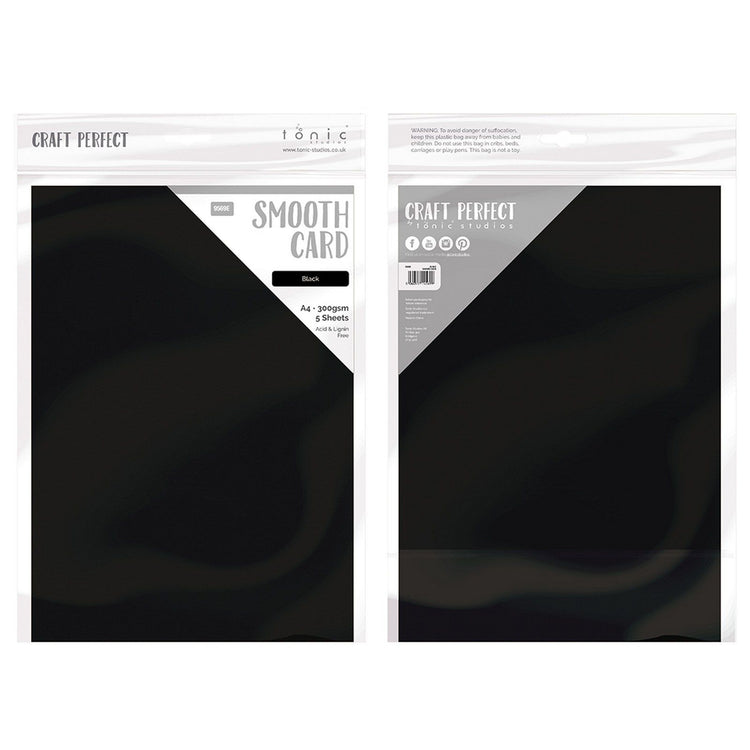 Craft perfect par Tonic Studios Craft Perfect • carte lisse a4 300g noir 5pcs