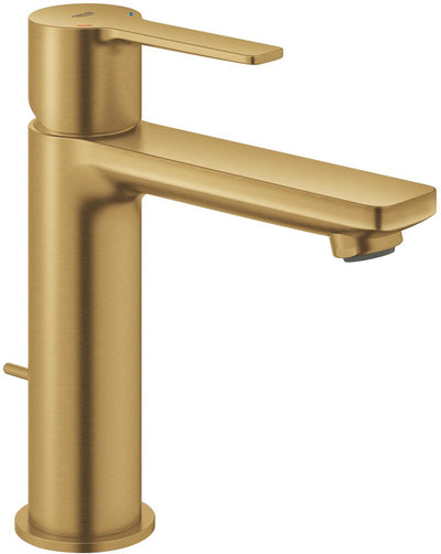 Grohe Lineare nouveau mitigeur de lavabo taille S – avec garniture de vidage – ecojoy – fastfixation plus – brossé cool Sunrise