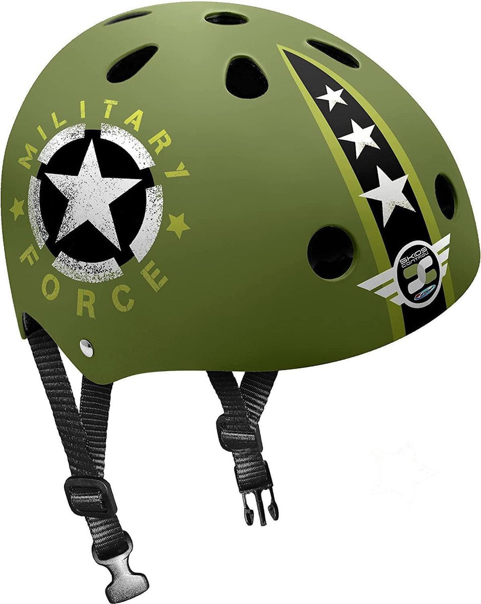 Stamp casque patins contrôle militaire junior eps abs vert taille 54-60
