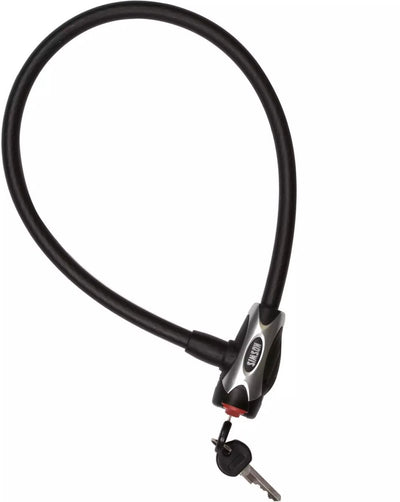 Serrure à câble Simson Acier 12x65cm Noir