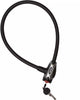 Serrure à câble Simson Acier 12x65cm Noir