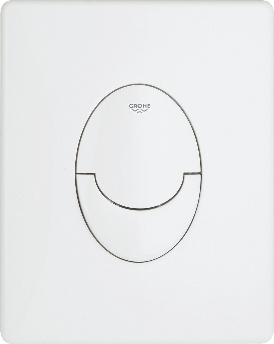 WC à panneau de commande Grohe skate air - vertical - double chasse - plastique - blanc alpin