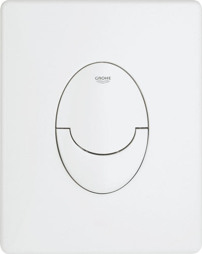 WC à panneau de commande Grohe skate air - vertical - double chasse - plastique - blanc alpin